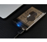 Carcasa externa HDD 2.5 inch SATA OEM 2 TB USB 3.0, Gri Transparenta