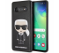 Husa Plastic - TPU Karl Lagerfeld Ikonik Full Body pentru Samsung Galaxy S10 G973, Neagra, Blister KLHCS10IKPUBK 