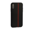 Husa TPU OEM Moto Carbon pentru Samsung Galaxy A20e, Neagra - Rosie, Bulk 