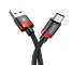 Cablu Date si Incarcare USB 3.0 la USB Type-C Baseus Golden Belt, CATGB-19, 3A, 1 m, Rosu, Blister 