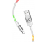Cablu Date si Incarcare USB la Lightning McDodo CA-5840, X Series, LED Voice Control, 1 m, Alb, Blister 