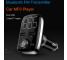 Modulator FM Bluetooth BT74, MP3 Player, Buton de apel, 2 x USB, AUX / TF, Negru, Blister