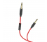 Cablu Audio 3.5 mm la 3.5 mm HOCO UPA12, cu microfon si controler comenzi, 1 m, Rosu