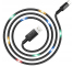 Cablu Date si Incarcare USB la USB Type-C HOCO U63 Spirit, Cu LED-uri, 3A, 1.2 m, Negru, Blister