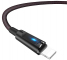 Cablu Date si Incarcare USB la Lightning HOCO U47 Essence, Smart Power Off, Led, 2.4A, 1.2 m, Negru, Blister 