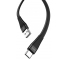 Cablu Date si Incarcare USB la USB Type-C HOCO S4, Afisaj led, 3A, 1.2 m, Negru, Blister 