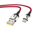 Cablu Date si Incarcare USB la USB Type-C HOCO U68 Gusto Flash, 5A, 1.2 m, Rosu, Blister 