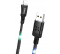 Cablu Date si Incarcare USB la Lightning HOCO U63 Spirit, Cu Led-uri, 2.4A, 1.2 m, Negru, Blister 