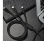 Cablu Incarcare USB-A - Lightning / microUSB / USB-C HOCO U31 Benay, 18W, 1.2m, Negru