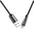Cablu Date si Incarcare USB la Lightning HOCO U35 Space shuttle smart power off, 2.4A, 1.2 m, Negru, Blister 