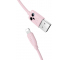 Cablu Date si Incarcare USB la Lightning HOCO KX1 Kikibelief Owl, 2.4A, 1 m, Roz, Blister 