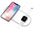 Incarcator Retea Wireless pentru Apple iPhone + iWatch HOCO CW20 Wisdom,2in1, Alb, Blister 