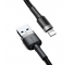 Cablu Date si Incarcare USB-A - Lightning Baseus Cafule, 18W, 1m, Gri CALKLF-BG1