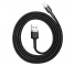 Cablu Date si Incarcare USB-A - Lightning Baseus Cafule, 18W, 1m, Gri CALKLF-BG1
