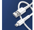 Cablu Date si Incarcare USB la USB Type-C Baseus 3A, 1 m, Alb, Blister CATSW-02 