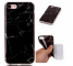 Husa TPU WZK Marble pentru Apple iPhone X / Apple iPhone XS, Neagra, Blister 