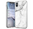 Husa TPU WZK Marble pentru Samsung Galaxy A40 A405, Alba, Blister 
