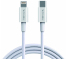 Cablu Date si Incarcare USB Type-C la Lightning Nevox 1701, MFI, 1m, Alb, Blister LC-1701 