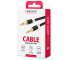 Cablu Audio 3.5 mm la 3.5 mm Forever Audio, 1 m, Negru