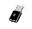 Adaptor Conversie MicroUSB la USB Type-C Baseus, Negru CAMOTG-01