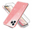 Husa pentru Apple iPhone 11 Pro Max, OEM, Shockproof Glitter Full Cover, Roz