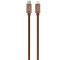 Cablu Date si Incarcare USB-C - Lightning Goui Fashion, 18W, 1m, Maro G-FASHIONC94BR