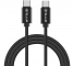Cablu Date si Incarcare USB Type-C la USB Type-C Tellur Braid, 1 m, Negru, Blister TLL155313 