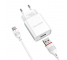 Incarcator Retea cu cablu USB Tip-C Borofone BA20A, Smart ID, 2.1A, 1 x USB, Alb, Blister 