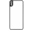Folie Protectie Spate OEM pentru Apple iPhone XR, Sticla securizata, Full Cover, Full Glue, cu rama metalica, Neagra, Bulk