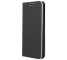 Husa Piele OEM Smart Venus Carbon pentru Samsung Galaxy A40 A405, Neagra