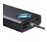 Baterie Externa Powerbank Baseus Amblight, 30000 mA, 33W, PD3.0 QC3.0, cu afisaj LED, 4 x USB - USB Type-C, Neagra, Blister PPLG-01 