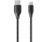 Cablu Date si Incarcare USB la MicroUSB Forever Core Classic, 3A, 1.5 m, Negru