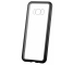 Husa Aluminiu OEM Magnetic Frame Hybrid cu spate din sticla pentru Apple iPhone 11, Neagra, Bulk 