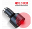 Incarcator Auto cu cablu USB Type-C Ldnio C703Q, QC 3.0, 36W, 3 x USB, Negru, Blister