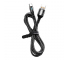 Cablu Date si Incarcare USB la USB Type-C Usams U27, 5A, 1.2 m, Negru US-SJ319
