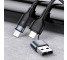 Cablu Date si Incarcare USB Type-C la Lightning - USB la Lightning Usams U31, PD Fast Charge, 30W, 1.2 m, Negru US-SJ404