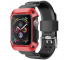 Husa Protectie Ceas OEM Tough pentru Apple Watch Series 4 / 5 / 6 / SE 44mm, TPU - Plastic, Neagra Rosie