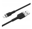 Cablu Date si Incarcare USB la MicroUSB Golf GC-71M, 3A, 1m, Negru