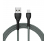 Cablu Date si Incarcare USB la MicroUSB Golf GC-74m, 3A, 1 m, Gri, Blister 