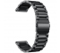 Curea ceas OEM Stainless Steel pentru Samsung Galaxy Watch3 45 mm / Samsung Gear S3 Frontier / Samsung Galaxy Watch 46mm, Metalica, 22mm, Neagra
