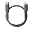 Cablu Date si Incarcare USB-C - Lightning UNIQ Flex, 18W, 0.3m, Gri
