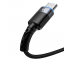Cablu Date si Incarcare USB la USB Type-C Tellur LED, 3A, 1.2 m, Negru TLL155363