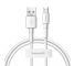 Cablu Date si Incarcare USB la MicroUSB Baseus 4A, 1 m, Alb, Blister CAMSW-D02 