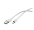 Cablu Date si Incarcare USB la MicroUSB Baseus Mini White, 4A, 2 m, Alb, Blister CAMSW-E02 
