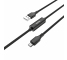 Cablu Date si Incarcare USB la MicroUSB HOCO SELECTED Timing S13, 1.2 m, Negru, Blister 