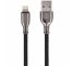Cablu Date si Incarcare USB la Lightning Forever Core Tornado, 3A, 1 m, Negru, Blister 