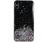 Husa TPU WZK Star Glitter Shining pentru Apple iPhone 11 Pro Max, Neagra