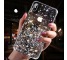 Husa TPU WZK Star Glitter Shining pentru Samsung Galaxy A40 A405, Neagra
