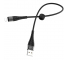 Cablu Date si Incarcare USB la Lightning Borofone BX32 Munificent, 0.25 m, Negru, Blister 