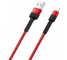 Cablu Date si Incarcare USB la Lightning Borofone BX34 Advantage, 1 m, Rosu, Blister 